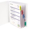 C-Line Products Polypropylene Sheet Protector with Index Tabs, Assorted Color Tabs, 11 x 8 12, 60PK 05550-BX